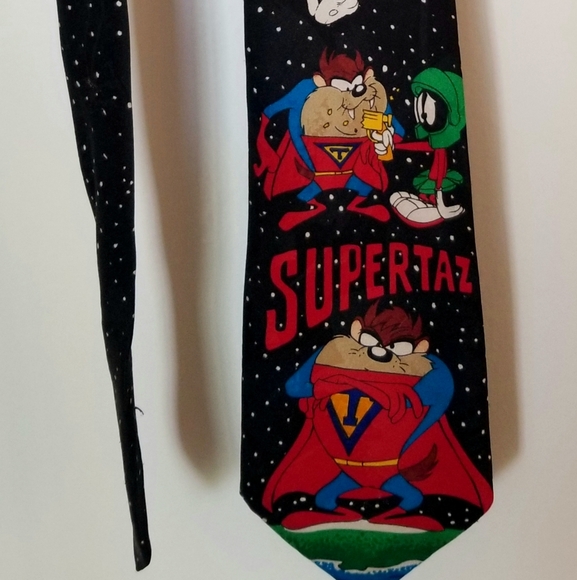 Looney Tunes Taz Tasmanian Devil tie - Picture 2 of 2
